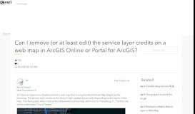 
							         Can I remove (or at least edit) the service layer credits on a web ...								  
							    