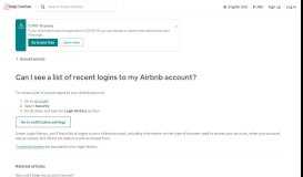 
							         Can I see a list of recent logins to my Airbnb account? - Airbnb ...								  
							    