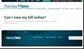 
							         Can I view my bill online? | Fairfax Water								  
							    