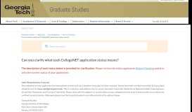 
							         Can you clarify what each CollegeNET application status means?								  
							    