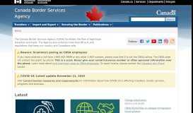 
							         Canada Border Services Agency (CBSA)								  
							    
