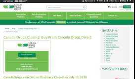 
							         Canada Drugs Closing! Buy From Canada Drugs Direct								  
							    