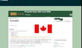 
							         Canada | Prepaid Data SIM Card Wiki | FANDOM powered by Wikia								  
							    