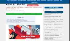
							         Canada Visa Lottery 2019- Application Form @ www.canadavisa.com ...								  
							    