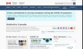 
							         Canada's national statistical agency - Statistics Canada								  
							    
