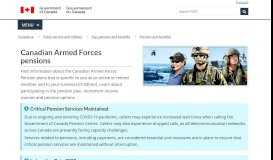 
							         Canadian Armed Forces Pension - Canada.ca								  
							    