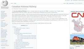 
							         Canadian National Railway - Wikipedia								  
							    