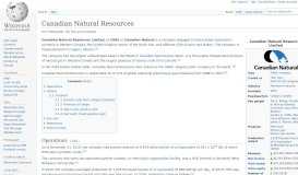 
							         Canadian Natural Resources - Wikipedia								  
							    