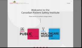 
							         Canadian Patient Safety Institute								  
							    