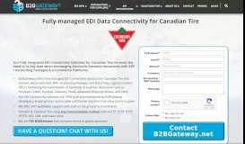 
							         Canadian Tire EDI & API Full-Service Integration | B2BGateway								  
							    