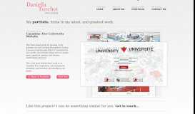 
							         Canadian Tire University - Daniella Turchet Web Design								  
							    