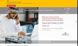 
							         Canadian University Dubai | Your portal to Canadian education								  
							    
