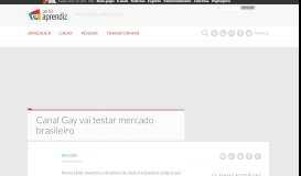 
							         Canal Gay vai testar mercado brasileiro - Portal Aprendiz								  
							    