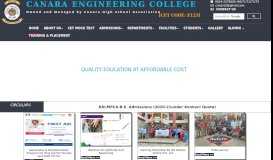 
							         Canara Engineering College								  
							    