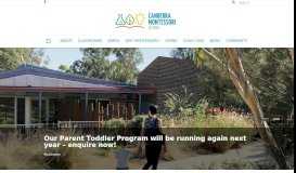 
							         Canberra Montessori School								  
							    