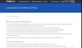 
							         Cancellation, Return & Refund Policy | LifeLock								  
							    