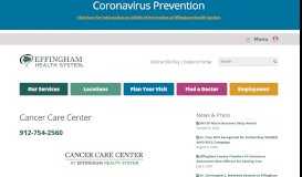 
							         Cancer Care Center - Effingham Health System								  
							    