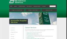 
							         Cancer Care - Huntsville Hospital								  
							    