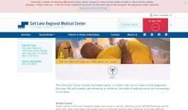 
							         Cancer Care: Salt Lake Regional | A Steward Family Hospital | Salt ...								  
							    