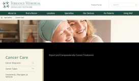 
							         Cancer Care | Torrance Memorial Physician Network								  
							    