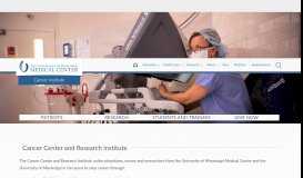 
							         Cancer Center and Research Institute - University of Mississippi ...								  
							    