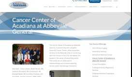 
							         Cancer Center of Acadiana at Abbeville General - Abbeville General ...								  
							    