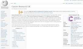 
							         Cancer Research UK - Wikipedia								  
							    