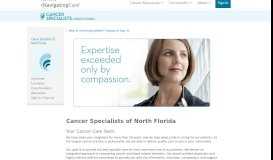 
							         Cancer Specialists of North Florida - Navigating Care								  
							    