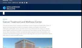 
							         Cancer Treatment and Wellness Center | Englewood Health								  
							    