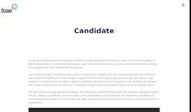 
							         Candidate - Fuse Recruitment								  
							    