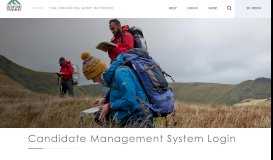 
							         Candidate Management System - Mountain Training								  
							    