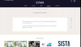 
							         Candidate space - Job offers, applications – LVMH								  
							    