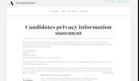 
							         CANDIDATES PRIVACY INFORMATION STATEMENT | The Adecco ...								  
							    