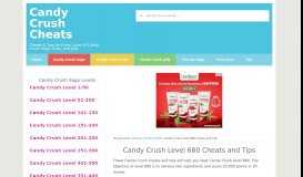 
							         Candy Crush Level 680 Cheats and Tips - Candy Crush Cheats								  
							    