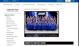 
							         Cane Bay Choirs / Welcome								  
							    