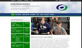 
							         Cane Creek Middle: Home								  
							    