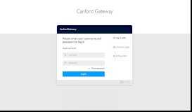 
							         Canford Gateway: Login								  
							    