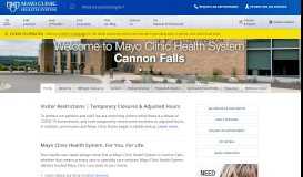 
							         Cannon Falls - Mayo Clinic Health System								  
							    