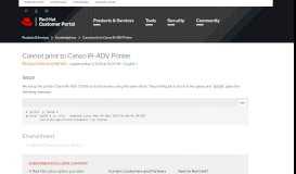 
							         Cannot print to Canon iR-ADV Printer - Red Hat Customer Portal								  
							    