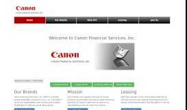 
							         Canon Financial Services : Home								  
							    