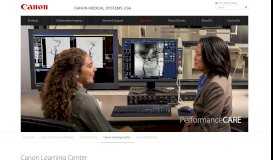 
							         Canon Learning Center | Education | Canon Medical Systems USA								  
							    