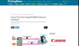 
							         Canon USA Cloud Portal for imageRUNNER Advance Software in ...								  
							    
