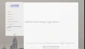 
							         CANOPY TAX PORTAL LOGIN - Alter Financial Group, LLC								  
							    