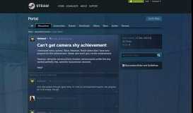 
							         Can't get camera shy achievement :: Portal General Discussions								  
							    