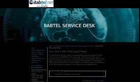 
							         Can't Get The Login Page - Babtel Service Desk								  
							    
