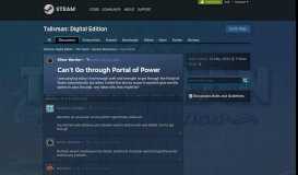 
							         Can't Go through Portal of Power :: Talisman: Digital Edition The ...								  
							    