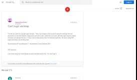 
							         Can't login via imap - Gmail Hjelp - Google Support								  
							    