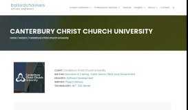
							         Canterbury Christ Church University .NET Case Study | Ballard ...								  
							    
