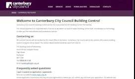 
							         Canterbury City Council Building Control | Home - Kent Building Control								  
							    