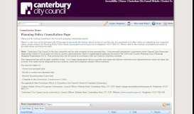 
							         Canterbury City Council - Consultation Home								  
							    
